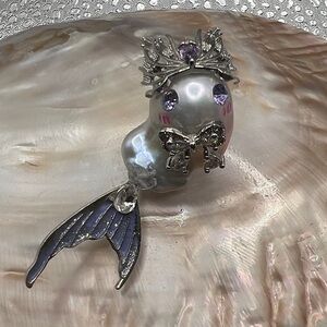 One of a Kind Mermaid "Monster" Baroque Pearl Figure/Pendant